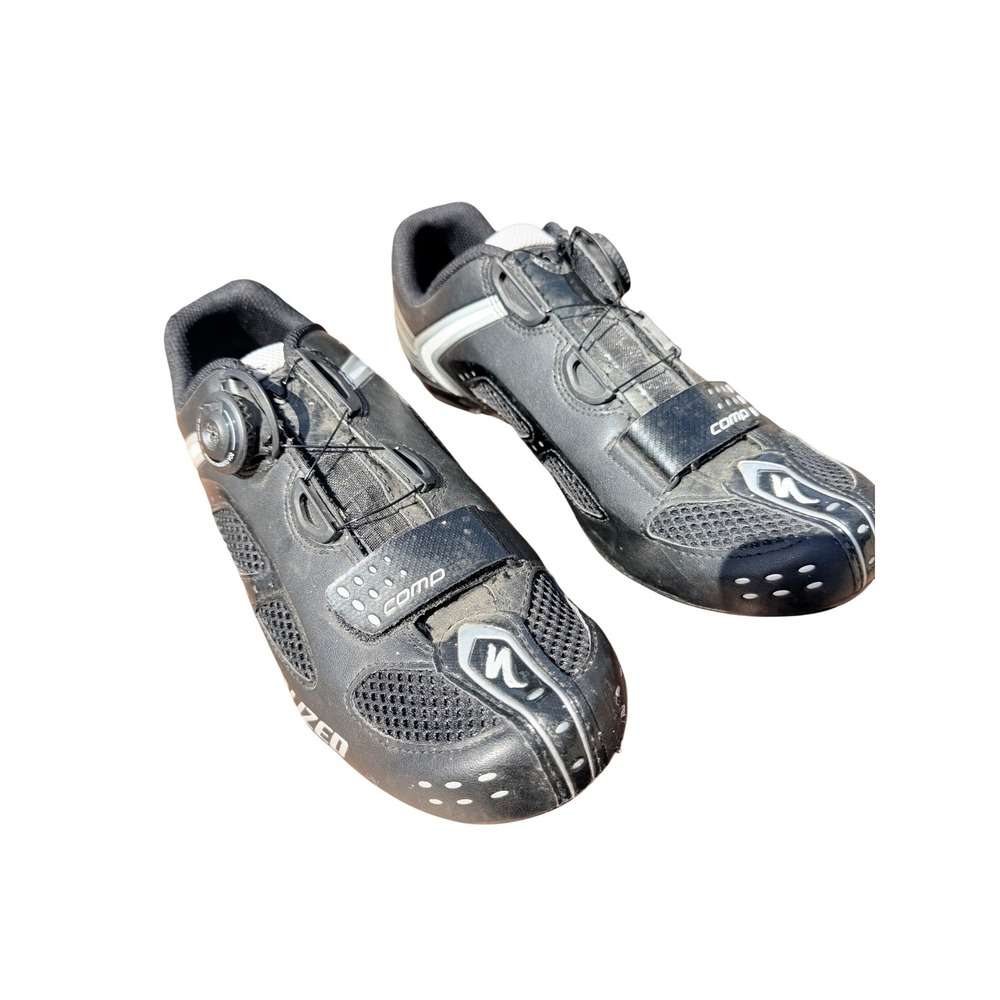 Specialized Comp Road Cycling Shoe Black Geometry Tech Size 10.5 US or 44 EU